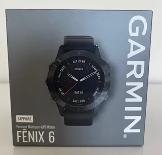 Garmin Fenix 6 Sapphire Carbon Gray Dlc Black Band Zafiro