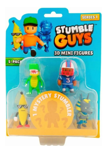 Stumble Guys Pack 5 Mini Figura 3d A Elegir Diramix Mystery