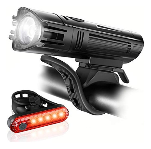 Ascher Ultra Brillante Usb Set De Luces De Bicicleta Recarga