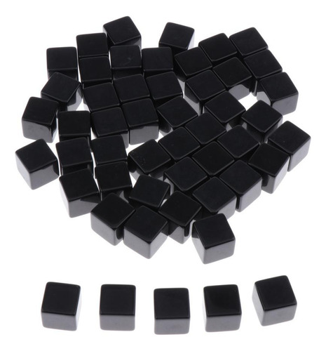 50 Piezas Borde Cuadrado De 6 Caras Dados D6 Rpg Para Niños