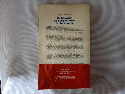 Heidegger Et Experience De La Pensee Henri Birault Gallimard