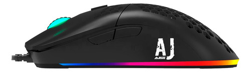 Mouse Gamer Ultraligero Rgb10k Negro Dpi Programable - Ajazz