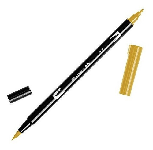 Tombow Dual Brush Pen Art Marker, 026 - Oro Amarillo, Paquet
