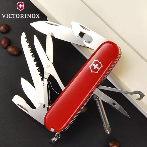 Navaja Suiza Victorinox Fieldmaster Roja Con 15 Usos 91mm Color Rojo