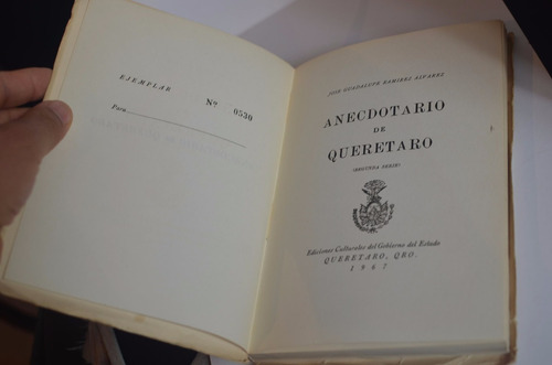 Anecdotario De Querétaro Guadalupe Ramírez Alvarez (Usado)