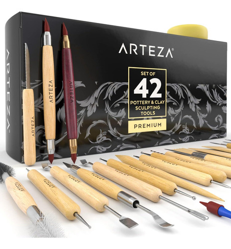 Arteza ARTZ-8060 Estecas Cerámica Arcilla 42 Piezas