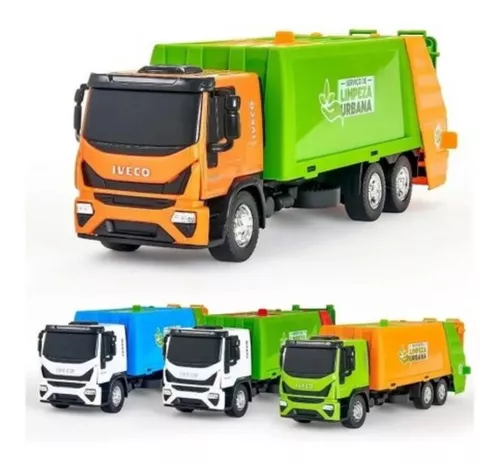 Brinquedo Caminhão Iveco Tector Coletor Verde