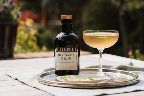 Gin Hendricks Martini Batch & Bottle Plaza Serrano