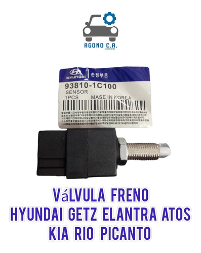 Valvula Sensor Freno Hyundai Elantra Getz Accent Atos Picant