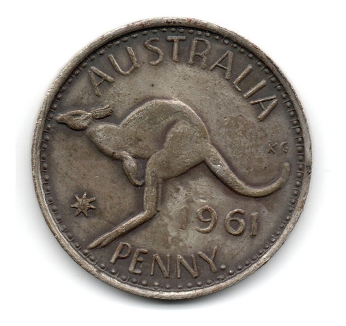 Australia Replica O Moneda Falsa 1 Penny Año 1961 Token