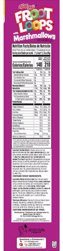 Cereal Kellogg's Importados Varios Sabores Froot Loops Marshmallows
