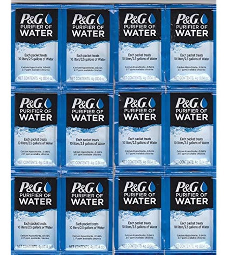 P Y G Purificador De Paquetes De Agua 12 Paquetes De Polvo D