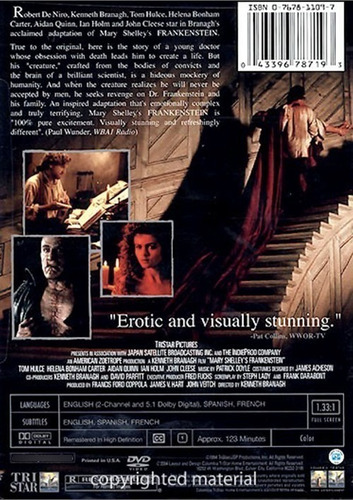 Dvd Mary Shelley´s Frankenstein (1994)