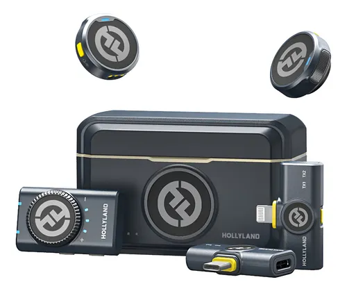 Microfone Hollyland Lark M2 Duo Combo Duplo Para 2 Pessoas USB-C,...