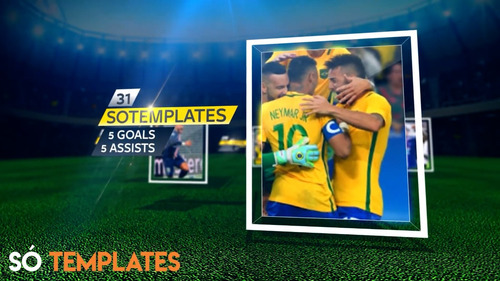 Projeto Editável After Effects Futebol Soccer Escalação