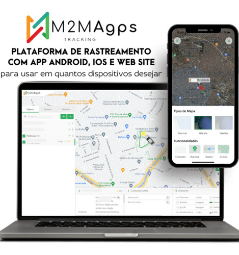 Rastreador Crx Pro + 4g + 2g Chip M2m App Rastreamento
