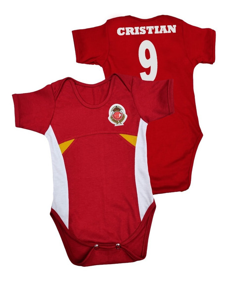 Toluca Diablos Rojos baby soccer jersey futbol mexico Liga Mx pañalero bebe