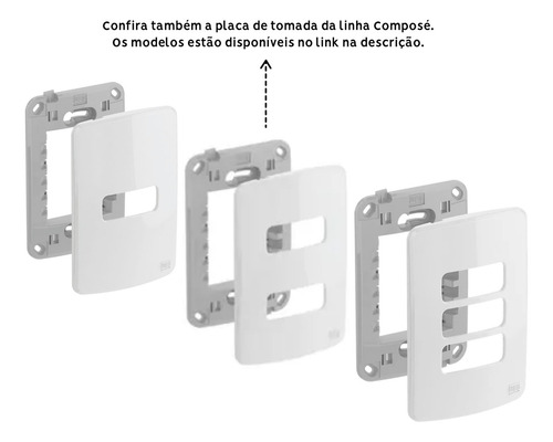 Módulo Tomada Rj45 Cat6 Branco Composé Weg