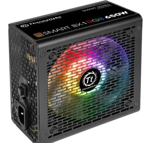 Fuente Pc Thermaltake 650w Smart Bx1 Rgb Negro