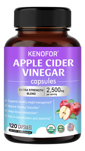 Potentes Cápsulas De Vinagre De Sidra De Manzana, 2500 Mg Po