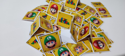 Stickers Cierre Bolsita Super Mario Bros Personalizados X30u