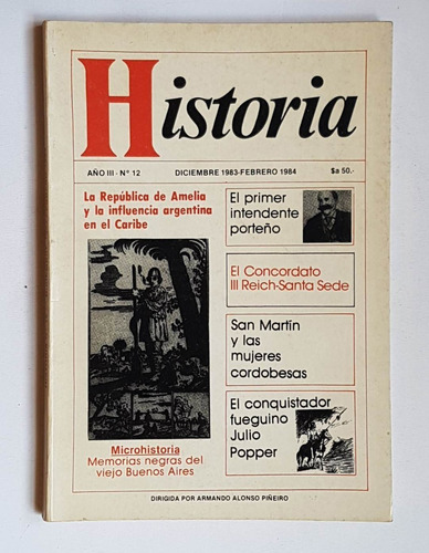 Revista Historia Año 3 Nro 12 Dic 1983- En. 1984