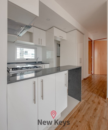 Imagen 3 de 20 de Renta Departamento Santa Fe, 65m2, 2 Rec, 2 B, 1 Est, Alberc
