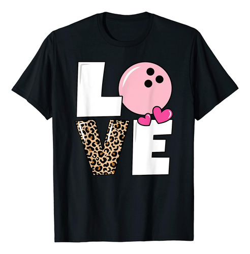 Cute Love Bowling Bowler - Polera De Bolos Para Mujeres Y 