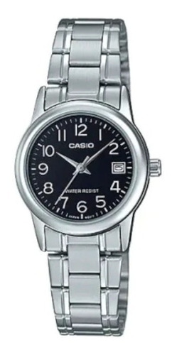 Reloj Casio Ltp-v002d Para Dama Elegante En Acero Original