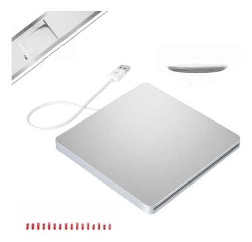 Slim Externo Usb 2.0 Reproductor De Lector Quemador De Dvd R