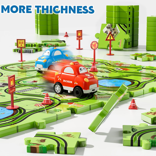 Juego De 48 Piezas De Coches De Carreras Para Niños