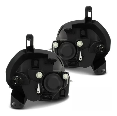 Par Farol Fiat Punto 07 08 2009 2010 2011 2012 Máscara Negra