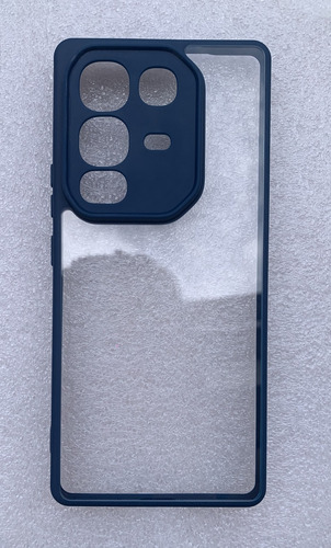 Funda Dos En Uno Case Película Templada +mica Azul Acero Infinix Note 50 Pro/infinix Note 50