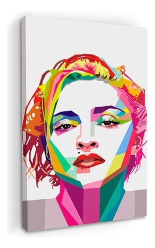 Cuadros Popart Tipo Oleo En Canvas Artistíco Color Madonna