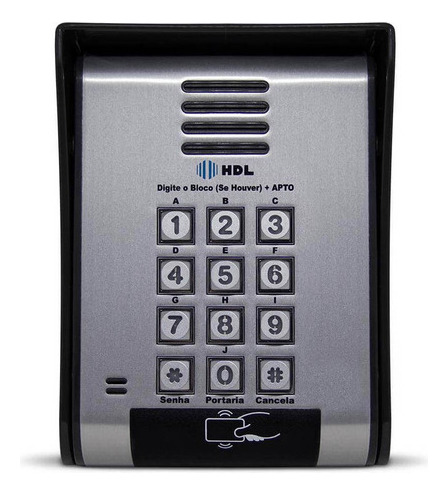 Kit Interfone Coletivo Hdl 32 Pontos Controle De Acesso Rfid