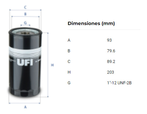 Filtro Ufi 24.264.00 = Bf5800 P556915 Ff5207 25014274