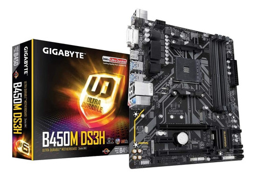 Placa Gigabyte B450m-ds3h V2 Amd Ryzen 5000/3000-series  