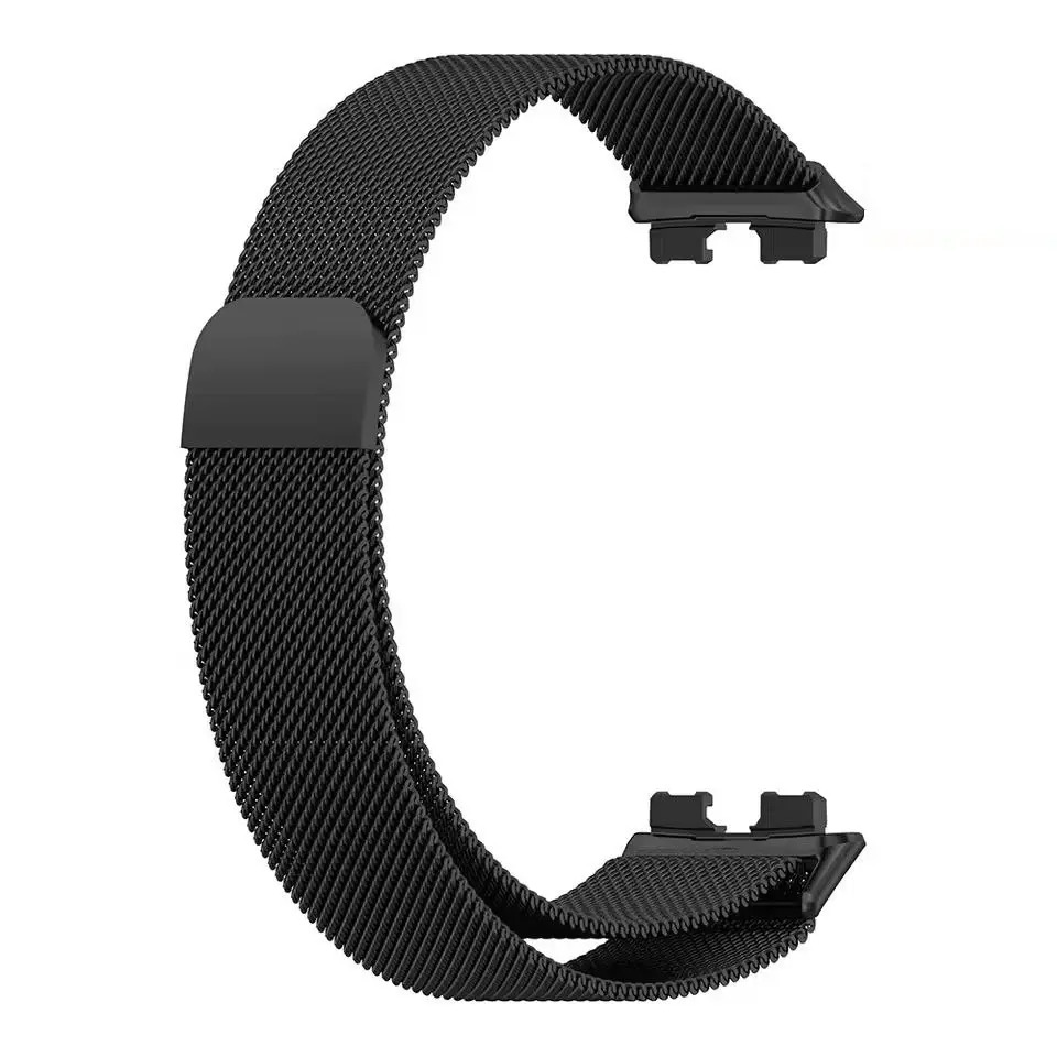 Malla Metalica Milanese Compatible Con Reloj Huawei Band 8 Huawei Band 9 Huawei Band 10 1.47 Generica Marca Miaband Color Negro