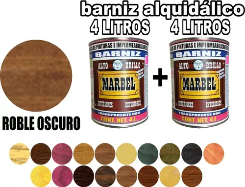 Barniz para Madera Color Roble Claro Precíssimo 1 lt