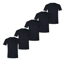 Comprar Playeras Caballero Negro Hombre Paquete 5 Playeras Gildan