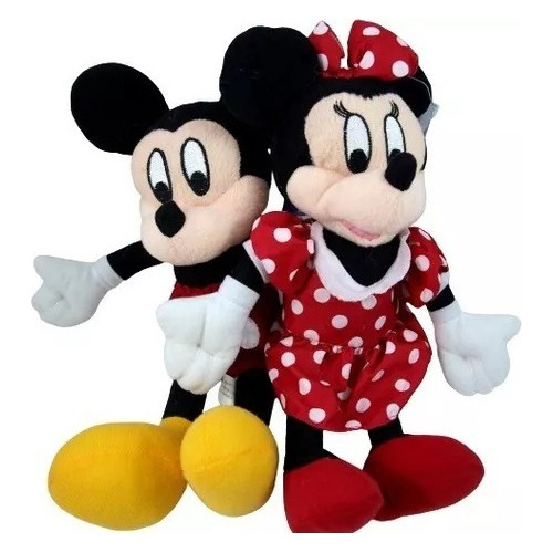 Peluche Mickey  Mouse Y Minnie Mouse Juguete Niña Muñeco