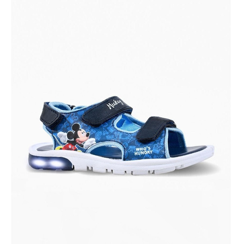 Sandalias Footy Disney Mickey Azul Luces Originales 