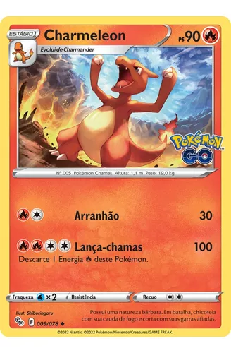 Kit Carta Pokémon Charmander Charmeleon Charizard