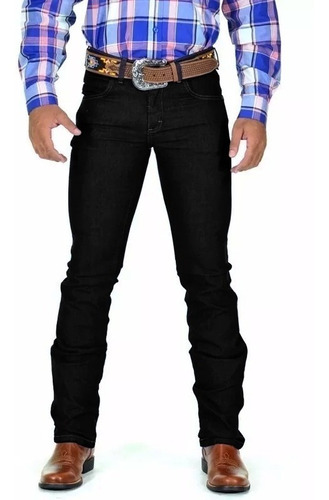 Kit 2 Calça Jeans Masculina Lycra Country Rodeio Cowboy