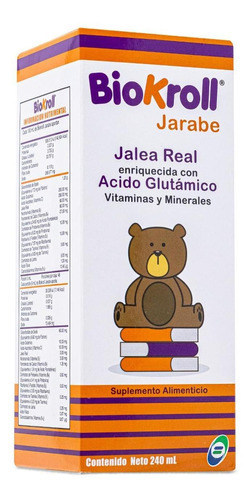 Xarope de suplemento alimentar Biokroll 240 ml Bqm Sabor Sem Sabor
