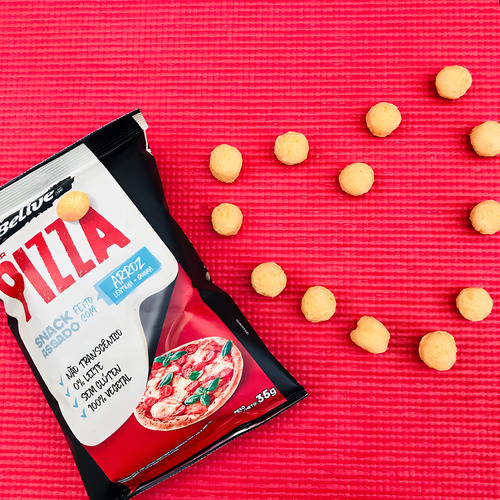 Salgadinho De Arroz Belive Sabor Pizza 35g 4un