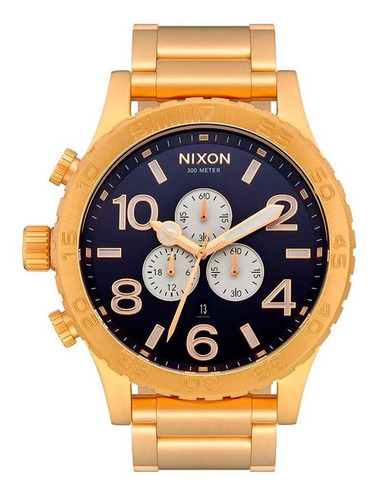 Reloj 51-30 Chrono Gold Indigo Nixon