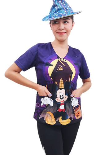 Filipina Medica Quirurgica Dama Figuras Mickey Mou Halloween