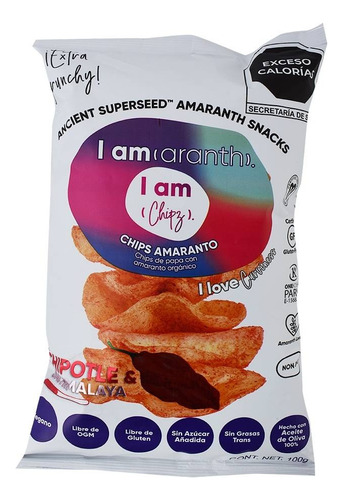 3 Pza Chips De Papa I Am (aranth) I Am (chipz) Con Amaranto