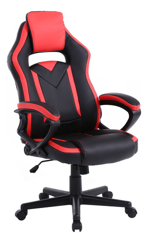 Silla De Escritorio Gaming Af-c5481 Gamer Ergonómica  Roja